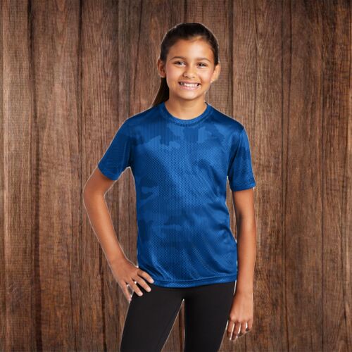 YST370 Youth CamoHex Tee Thumbnail